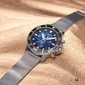 Tissot Seastar 1000 Chronograph Blue Dial Silver Mesh Bracelet Watch For Men - T120.417.11.041.02