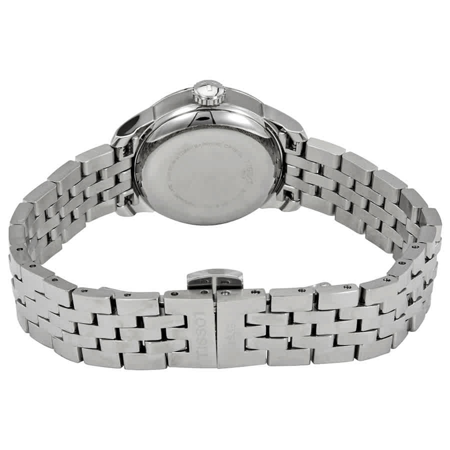 Tissot Le Locle Automatic Lady Black Dial Silver Steel Strap Watch For Women - T41.1.183.56