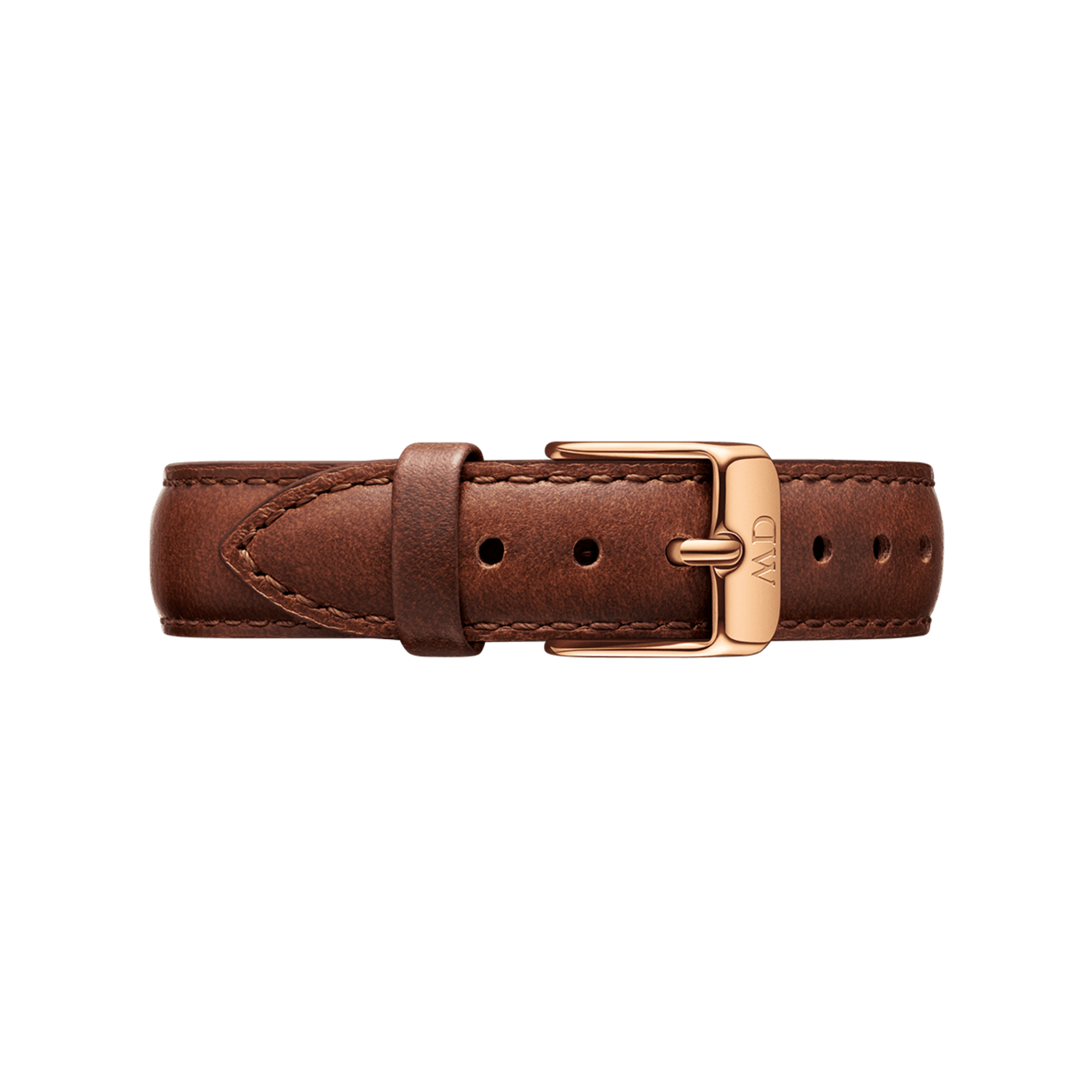 Daniel Wellington Classic Petite St Mawes White Dial Brown Leather Strap Watch For Women - DW00100231