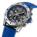Breitling Endurance Pro Ironman World Championship Grey Dial Blue Rubber Strap Watch for Men - E823103A1M1S1