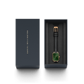 Daniel Wellington Quadro Pressed Melrose Emerald Green Dial Black Leather Strap Watch For Women - DW00100446