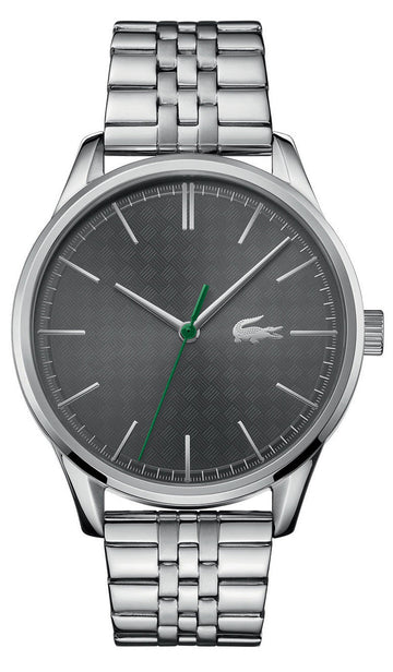 Lacoste Vienna Gray Dial Gray Steel Strap Watch for Men - 2011073T