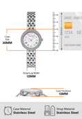 Emporio Armani Rosa Quartz White Dial Silver Steel Strap Watch For Women - AR11354