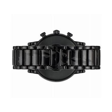 Emporio Armani Luigi Chronograph Black Dial Black Steep Strap Watch For Men - AR11045