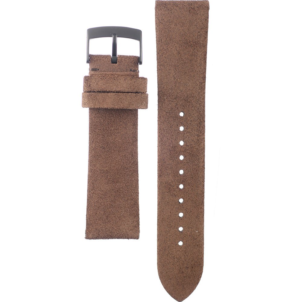Emporio Armani Chronograph Black Dial Brown Leather Strap Watch For Men - AR11078