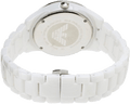 Emporio Armani Ceramica White Mother of Pearl Dial Stainless Steel Strap Watch For Women - AR1426