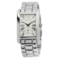 Emporio Armani Classic White Dial Silver Steel Strap Watch For Men - AR0145