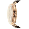 Emporio Armani Meccanico Automatic White Dial Brown Leather Strap Watch For Men - AR60027