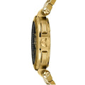 Versace Aion Chronograph Black Dial Gold Steel Strap Watch For Men - VE1D01721
