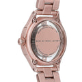 Marc Jacobs Tether Transparent Rose Gold Dial Rose Gold Steel Strap Watch for Women - MBM3417
