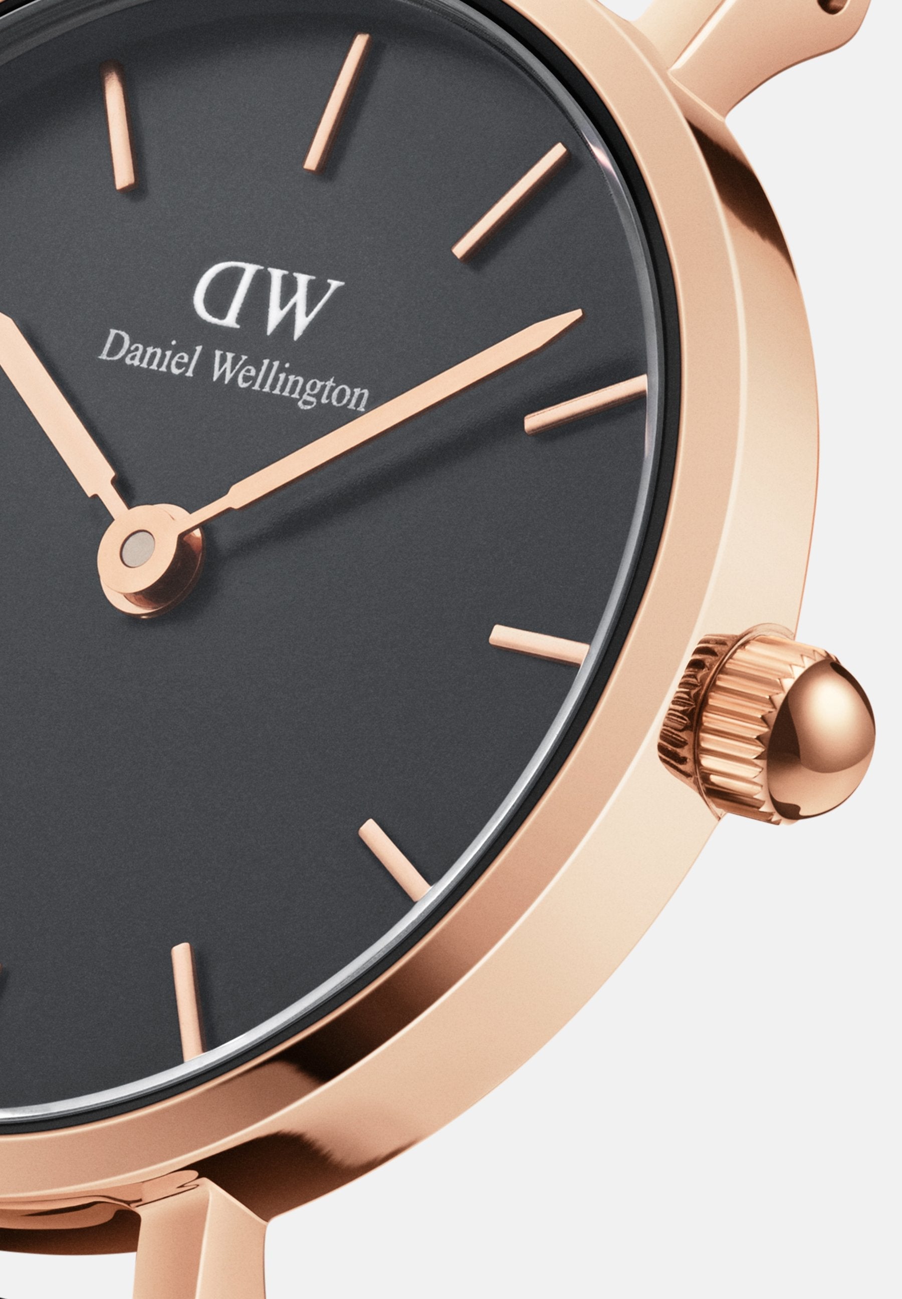 Daniel Wellington Classic Petite Cornwall Black Dial Black NATO Strap Watch For Women - DW00100215