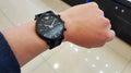 Emporio Armani Luigi Chronograph Quartz Black Dial Two Tone Nylon Strap Watch For Men - AR1948