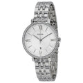Fossil Jacqueline White Dial Silver Steel Strap Watch for Women - ES3545