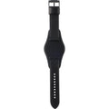 Fossil Nate Chronograph Black Dial Black Leather Strap Watch for Men - JR1510