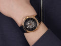Fossil Grant Automatic Skeleton Blue Dial Blue Leather Strap Watch for Men - ME3102