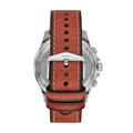 Fossil Dillinger Luggage Chronograph Blue Dial Brown Leather Strap Watch for Men - FS5675