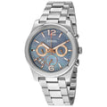 Fossil Perfect Boyfriend Mother of Pearl Blue Dial Silver Steel Strap Watch for Women - ES3880