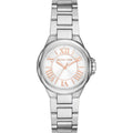 Michael Kors Camille Three Hand Silver Dial Silver Steel Strap Watch For Women - MK7259