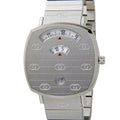 Gucci Grip Quartz Silver Dial Silver Steel Strap Watch For Women - YA157401