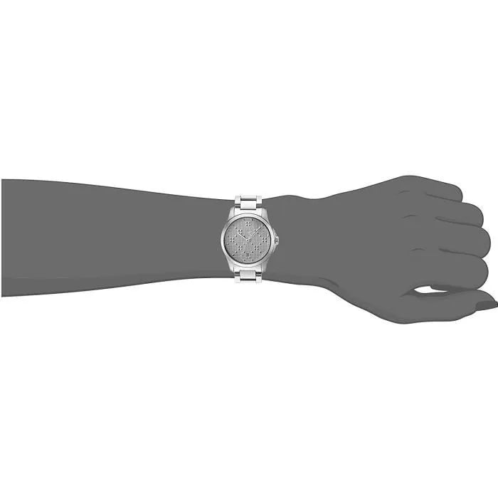 Gucci G Timeless Quartz Silver Dial Silver Steel Strap Watch For Women - YA126551