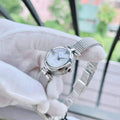Gucci Diamantissima Diamonds Mother of Pearl Dial Silver Mesh Bracelet Watch for Women - YA141512