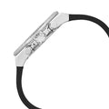Guess Momentum Chronograph Crystals Black Dial Black Silicone Strap Watch For Men - GW0518G1