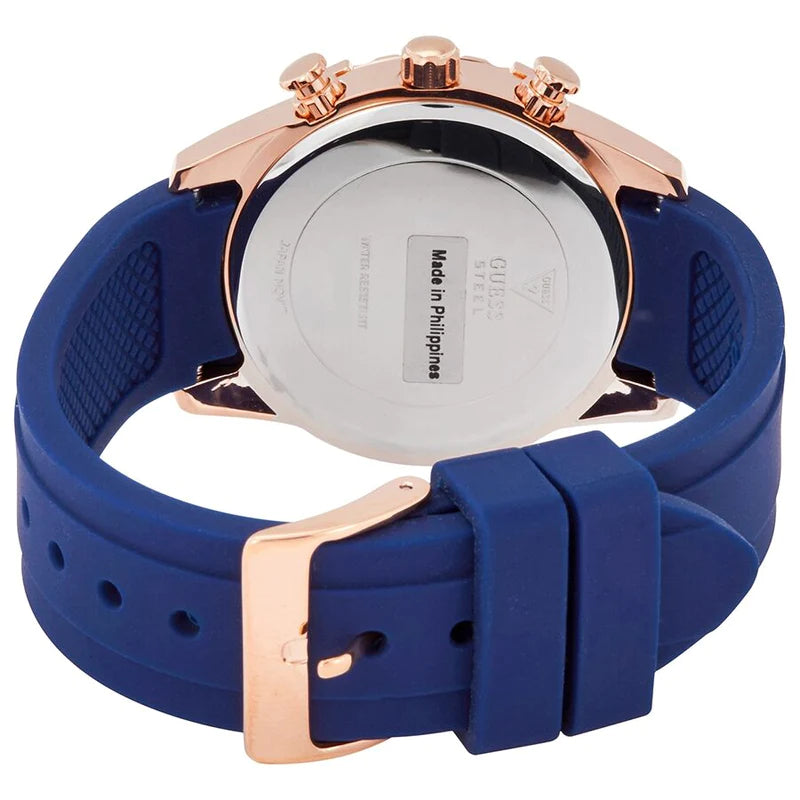 Guess Analog Quartz Blue Dial Blue Rubber Strap Watch For Women - W0562L3
