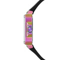 Guess Libra Black Dial Black Silicone Strap Watch For Women - GW0618L3