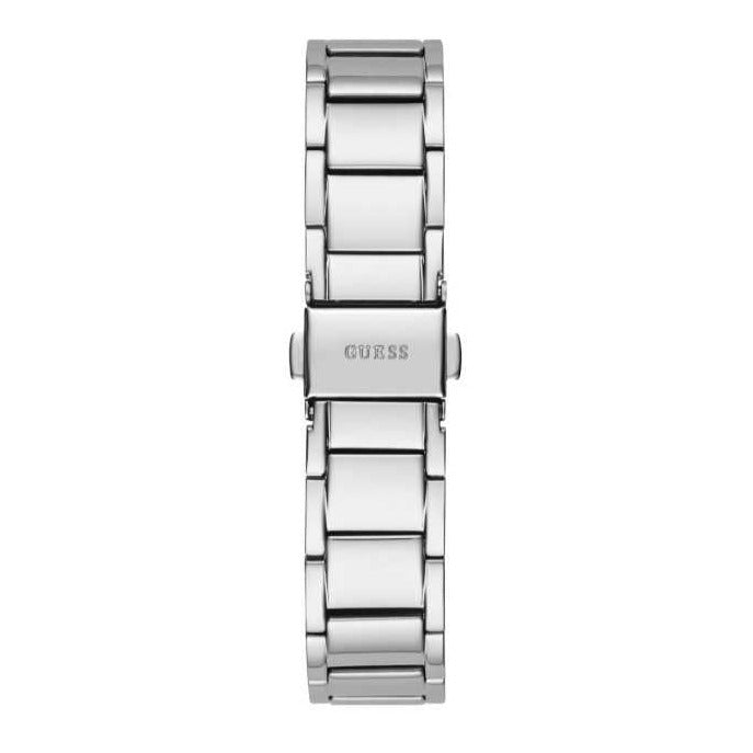 Guess Solstice Diamonds Silver Dial Silver Steel Strap Watch for Women - GW0403L1