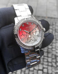 Guess Confetti Diamonds Silver Dial Silver Steel Strap Watch for Women - W0774L7