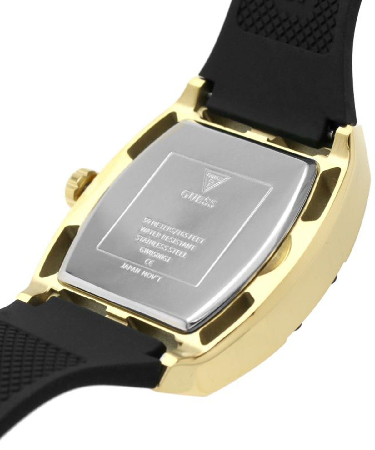 Guess Legend Black Dial Black Rubber Strap Watch For Men - GW0500G1