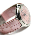 Cartier Ballon Bleu De Cartier Pink Dial Pink Leather Strap Watch for Women - WSBB0007