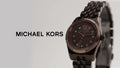 Michael Kors Lexington Three-Hand Brown Dial Brown Steel Strap Watch for Women - MK4844
