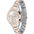 Hugo Boss Hera White Dial Two Tone Steel Strap Watch for Women - 1502564