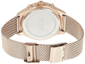Hugo Boss Associate Black Dial Rose Gold Mesh Bracelet Watch for Men - 1513806