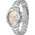 Hugo Boss Novia Pink Dial Silver Steel Strap Watch for Women - 1502615