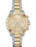 Hugo Boss Ikon Chronograph Silver Dial Two Tone Steel Strap Watch for Men - 1512960