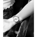 Calvin Klein Stately Silver Dial Silver Steel Strap Watch for Women - K3G2312W