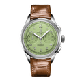 Breitling Premier B09 Chronograph 40 Green Dial Brown Leather Strap Watch for Men - AB0930D31L1P1