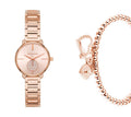 Michael Kors Portia Analog Quartz Rose Gold Dial Rose Gold Steel Strap Watch For Women - MK3839