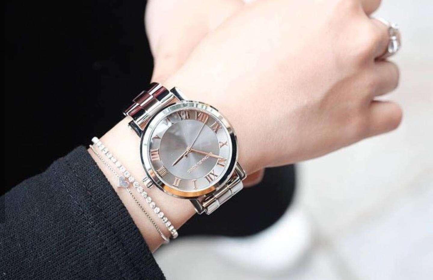 Michael Kors Norie Grey Dial Silver Stainless Steel Strap Watch for Women - MK3559