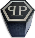 Philipp Plein Hexagon Phantom Black Dial Black Silicone Strap Watch For Men- PWPUA0224