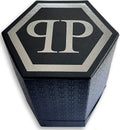 Philipp Plein Hexagon Phantom Black Dial Black Silicone Strap Watch For Men- PWPUA0524