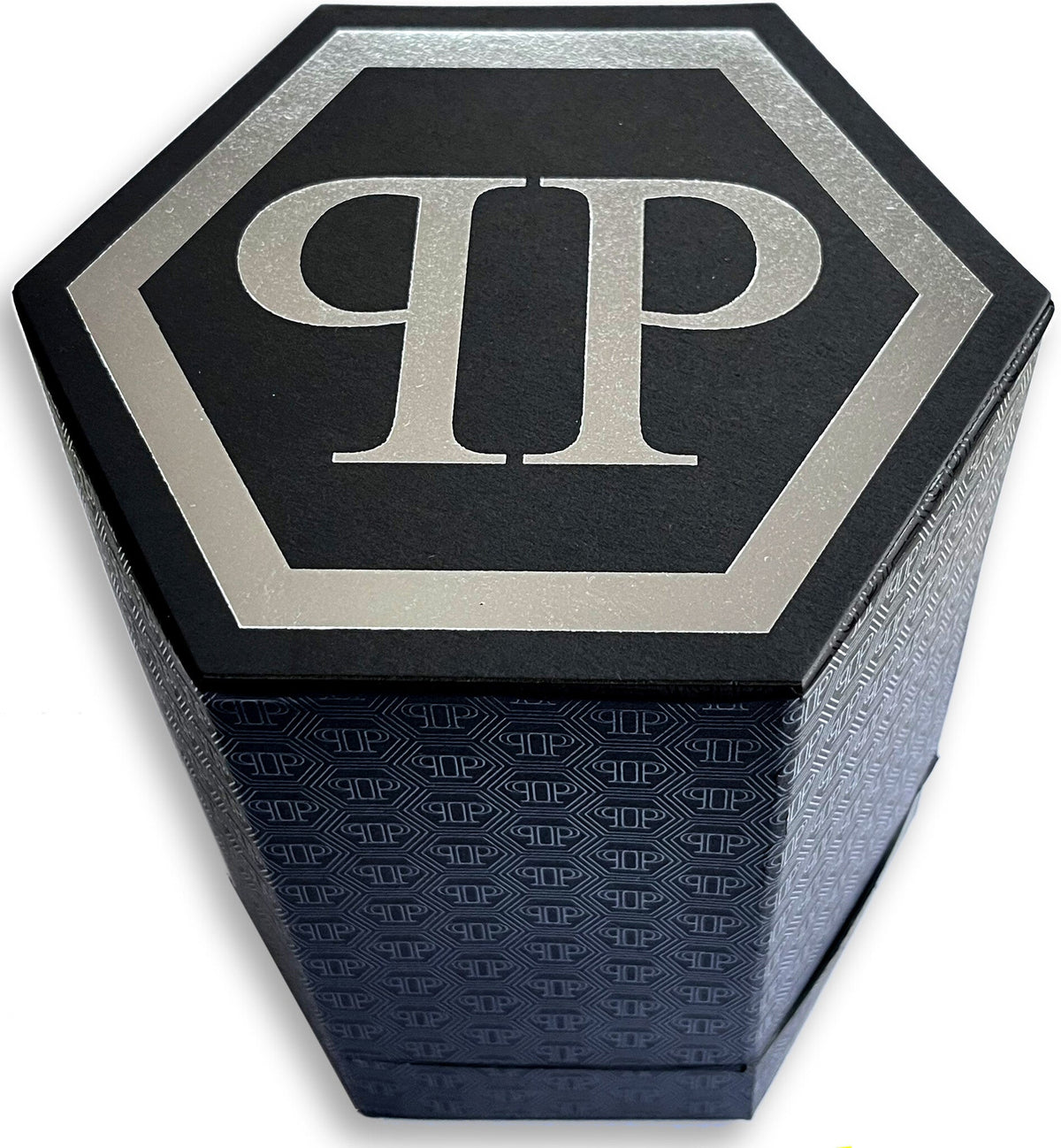 Philipp Plein Hexagon Phantom Black Dial Black Silicone Strap Watch For Men- PWPUA0524