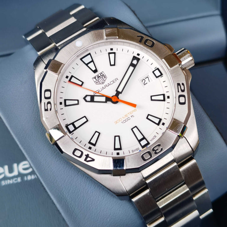 Tag Heuer Aquaracer White Dial Watch for Men - WBD1111.BA0928