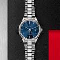 Tudor Style Automatic Blue Dial Silver Steel Strap Watch for Men - M12710-0013