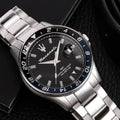 Maserati SFIDA Limited Edition Black Dial Silver Steel Strap Watch for Men - R8853140011