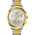 Tissot PR 100 Chronograph Silver Dial Two Tone Steel Strap Watch for Men - T150.417.22.031.00