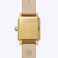 Tory Burch Robinson White Dial Brown Leather Strap Watch for Women - TBW1503