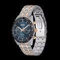 Hugo Boss Tourmaster Chronograph Blue Dial Two Tone Steel Strap Watch for Men - 1514288
